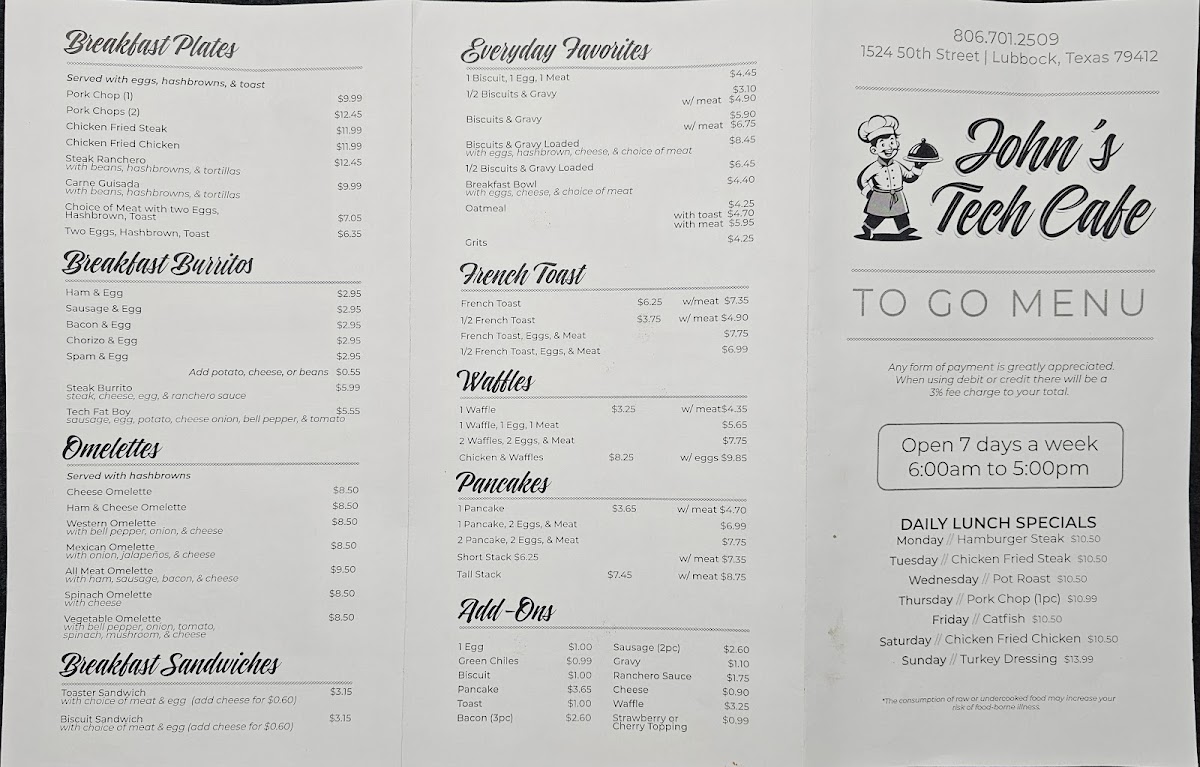 Menu John's Tech Cafe-1